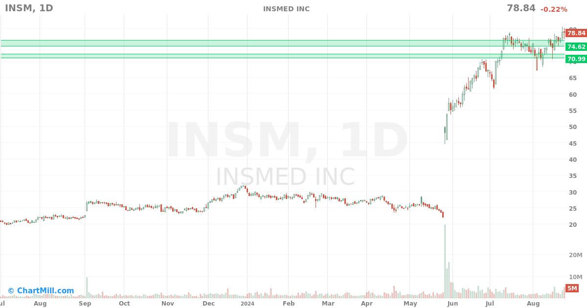 INSM Daily chart on 2024-08-26