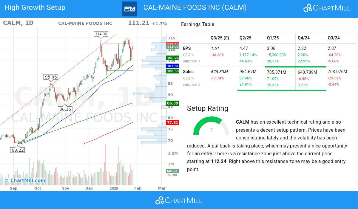 High Growth Setup stocks image