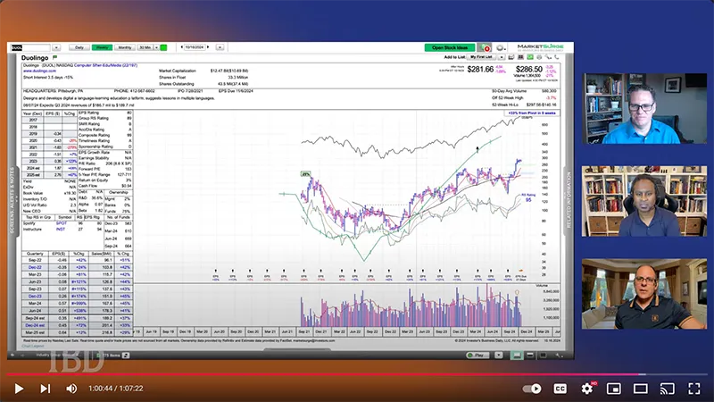 Mark Minervini IBD video